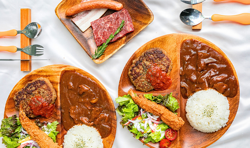 キッズプレート朝食・夕食